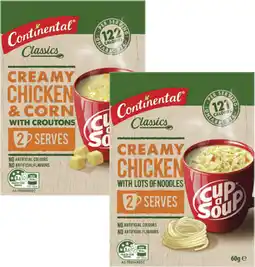 Coles Continental Cup a Soup 2 Serves-75g offer