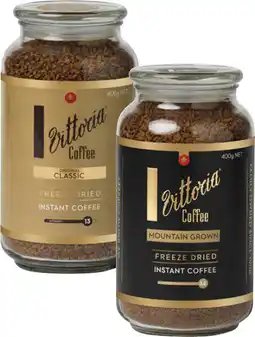 Coles Vittoria Freeze Dried Instant Coffee offer