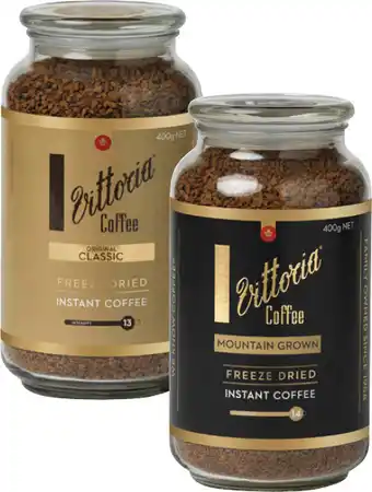 Coles Vittoria Freeze Dried Instant Coffee offer