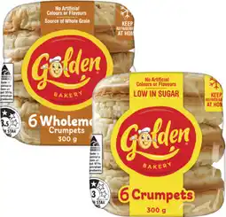 Coles Golden Crumpet Rounds 300g offer