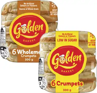 Coles Golden Crumpet Rounds 300g offer