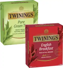 Coles Twinings Tea Bags-100 Pack offer