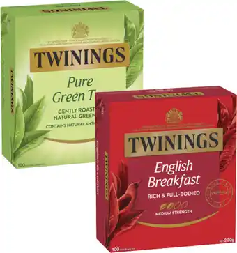 Coles Twinings Tea Bags-100 Pack offer