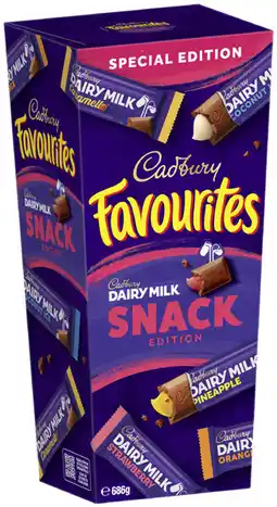 Coles Cadbury Favourites Snack offer