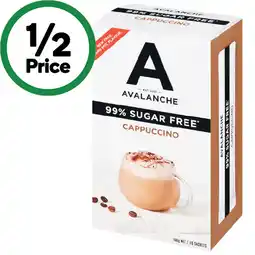 Woolworths Avalanche Coffee Sachets Pk 10 – Excludes Chai Latte or Hot Chocolate Varieties offer