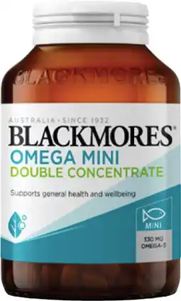 Coles Blackmores Omega Mini Double Concentrate Capsules offer