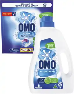 Coles Omo Laundry Liquid 2 Litre or Capsules 28 Pack offer