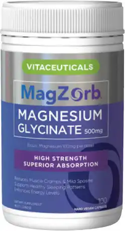 Coles Vitaceuticals MagZorb Magnesium Glycinate Capsules offer