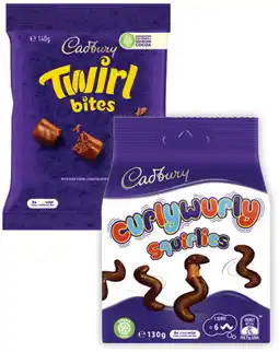 Coles Cadbury or Europe Bites 120g-150g offer