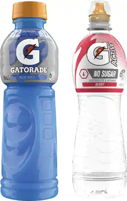 Coles Gatorade Sports Drink or G Active Water 600mL offer