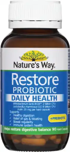 Coles Nature's Way Restore Probiotic Daily Health Capsules offer