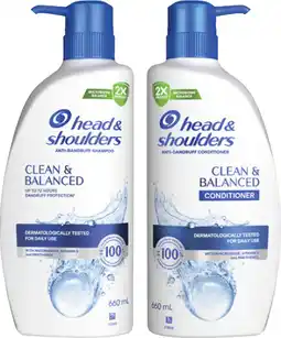 Coles Head & Shoulders Shampoo or Conditioner 660mL offer