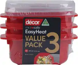Coles Décor Microsafe Easy Heat Container 375mL offer
