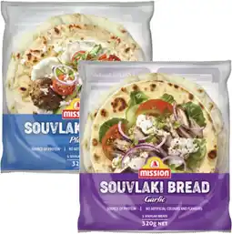 Coles Mission Souvlaki Bread offer
