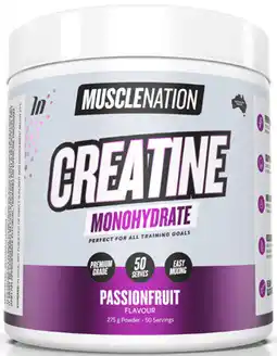 Coles NEW Muscle Nation Creatine Monohydrate Passionfruit offer