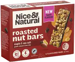 Coles NEW Nice & Natural Maple Almond Nut Bars offer