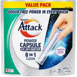 Coles NEW Biozet Attack Power Laundry Capsules offer