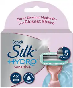 Coles NEW Silk Hydro Deluxe Care Sensitive Refill Blades offer