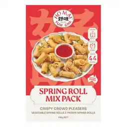 Woolworths NEW Ho Mai Spring Roll or Entertainer Pack 750g offer