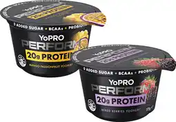 Coles YoPro Perform High Protein Yoghurt offer
