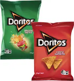 Coles Doritos Corn Chips-170g offer