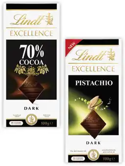 Coles Lindt Excellence Block Chocolate offer