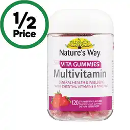 Woolworths Nature’s Way Adult Vita Gummies Multivitamin offer