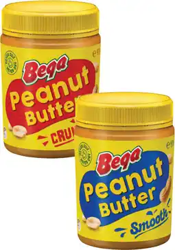 Coles Bega Smooth or Crunchy Peanut Butter 470g offer