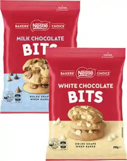 Coles Nestlé Baker's Choice Baking Chocolate Bits offer