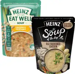 Coles Heinz Soup of the Day or Eat Well Soup 380g-430g offer
