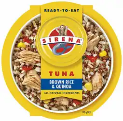 Coles Sirena Tuna Superfoods & Rice offer