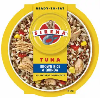 Coles Sirena Tuna Superfoods & Rice offer