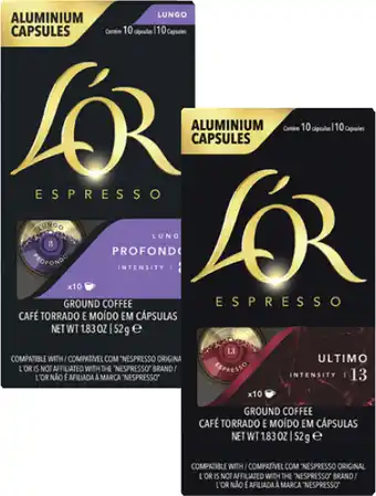 Coles L'Or Espresso Nespresso Compatible Coffee Capsules offer
