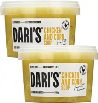 Coles Dari's Soup offer