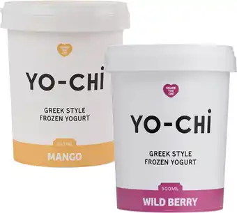Coles Yo-Chi Greek Style Frozen Yogurt Tub offer