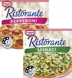 Coles Dr Oetker Ristorante Pizza-390g offer