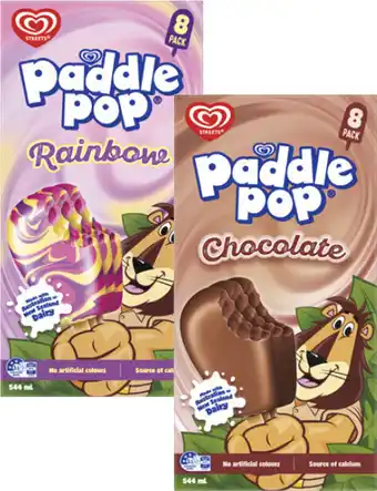 Coles Streets Paddle Pop Sticks 544mL offer