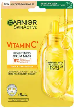 Coles Garnier Vitamin C Brightening Face Mask offer