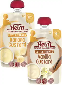 Coles Heinz 4+ Months, 6+ Months or 8+ Months Baby Food Pouch 120g offer