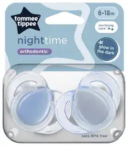 Coles Tommee Tippee Night Time Soother 6-18m offer
