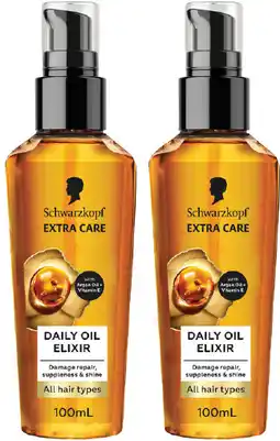 Coles Schwarzkopf Extra Care Daily Oil Elixir offer