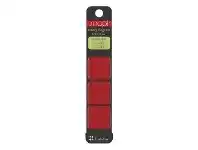 Three By Three Snap! Strong Large Magnets Red 3 Pack