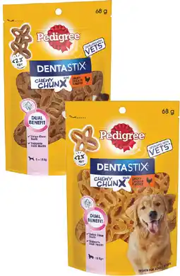 Coles Pedigree Dentastix Chewy Chunx offer