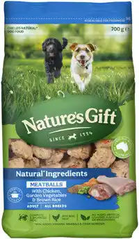 Coles Nature's Gift Meatballs Dog Food offer