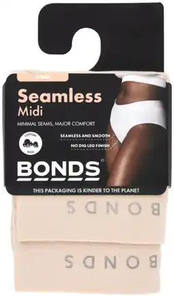 Coles Bonds Women's Seamless Midi Brief offer