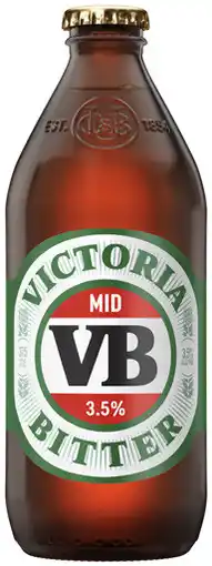 Coles Victoria Bitter 3.5% Bottles offer