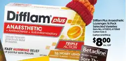 Campbells Wholesale Difflam Plus Anaesthetic Lozenges offer