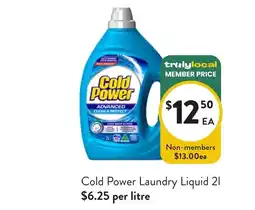 Foodworks Cold Power Laundry Liquid offer