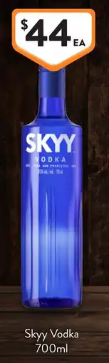 Foodworks Skyy Vodka offer