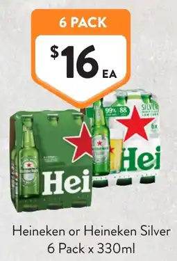Foodworks Heineken or Heineken Silver offer